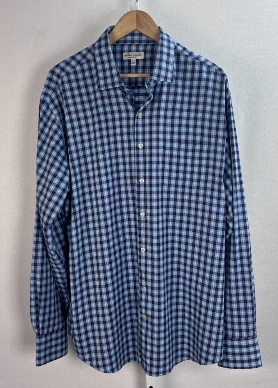 Peter Millar Summer Comfort Button Down Nylon Spandex Shirt XL